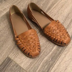 Nisolo huarache almond sandal, size 6.5